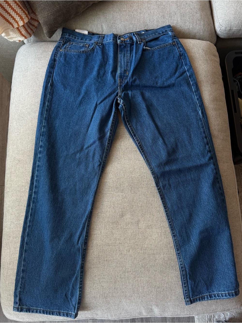 George Relaxed Fit Men or Women Jeans in Dark Blue